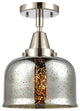Innovations Lighting 447-1C-PN-G78-LED Large Bell 1 Light 8" Flush Mount