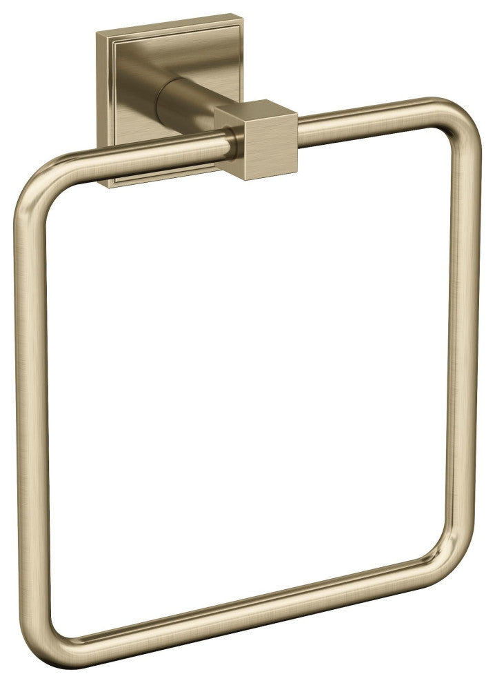 Amerock Appoint Traditional Towel Ring, Golden Champagne