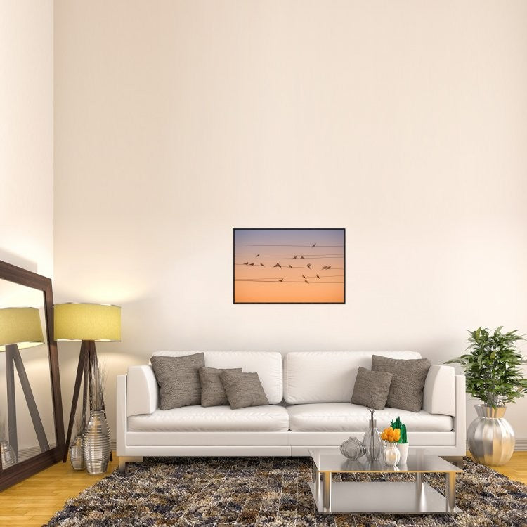 "Music Of Light" Framed Canvas Giclee by John Fan, 37x25"