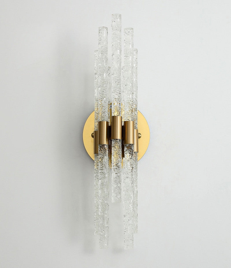 Crystal rod wall light fixture for bedside, living room., 2 Style