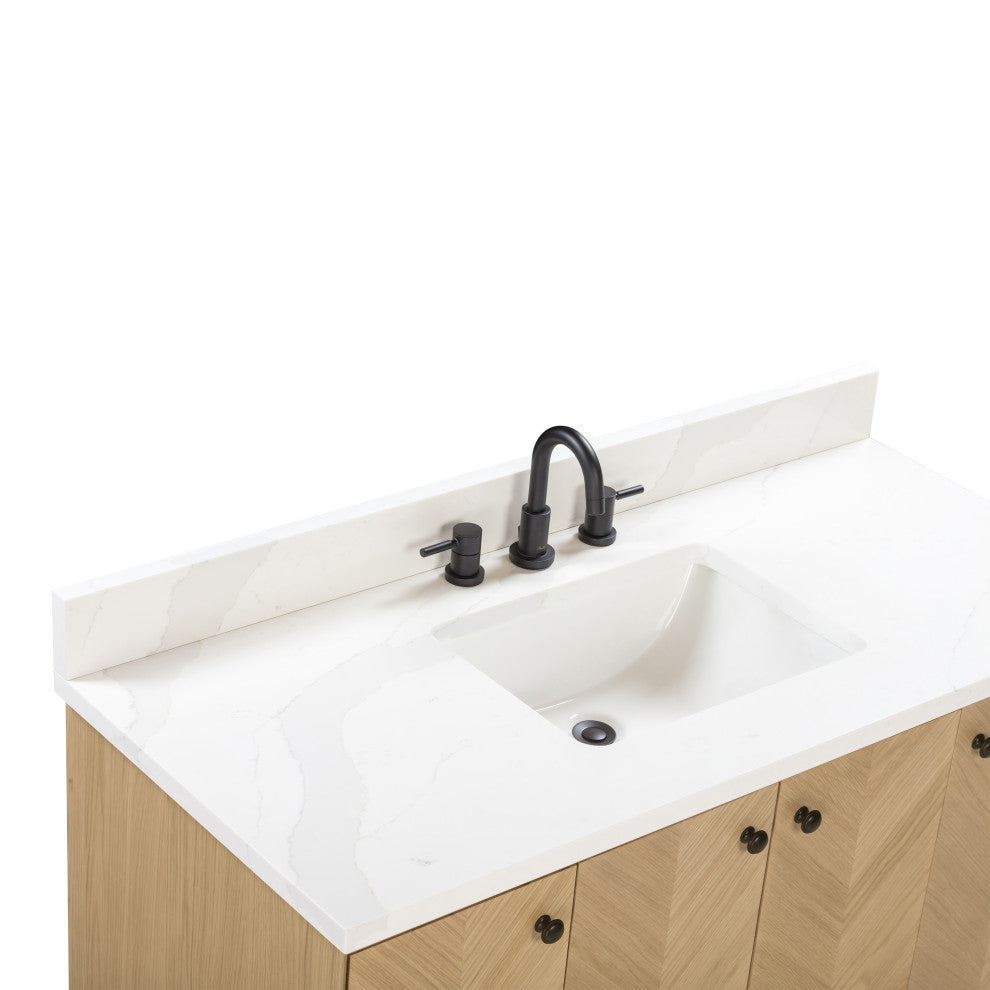 Adelle Vanity Combo Collection, Natural Oak, 49