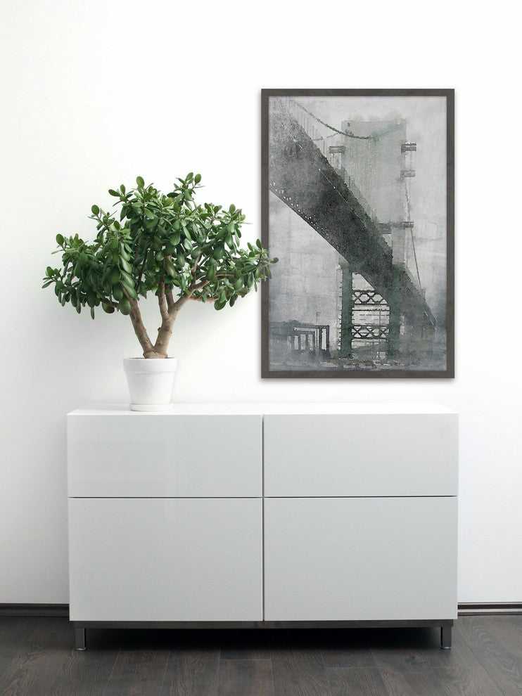 "Under the Bridge" Framed Painting Print, 24x36