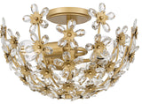 Quoizel QSF6783 Rosemary 3 Light 16"W Semi-Flush Bowl Ceiling - Soft Gold