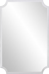 Howard Elliott Rectangle Scalloped Frameless Mirror