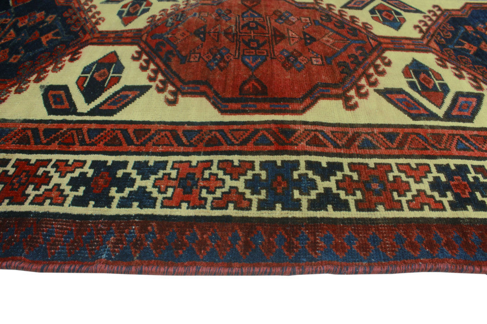 Fine Vintage Distressed Hunt Rust/Beige Runner, 3'0x10'5