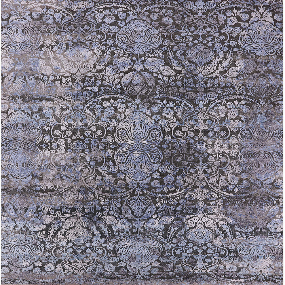 Ahgly Company Indoor Square Mid-Century Modern Area Rugs, 4' Square