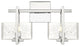 Innovations 312-2W-PC-CL-LED 2-Light Bath Vanity Light, Polished Chrome