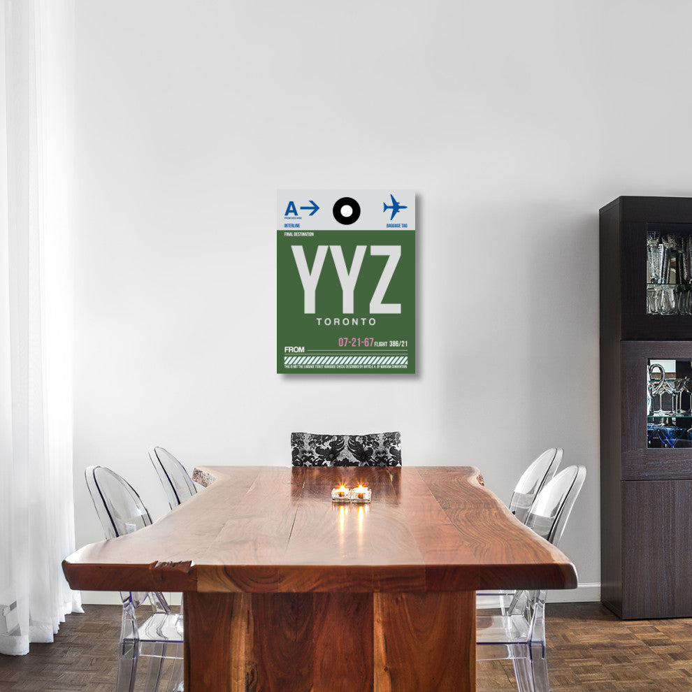 "YYZ Toronto Luggage Tag 1" Fine Art Print