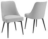 Colfax Side Chair Charcoal, Set of 2, Stone