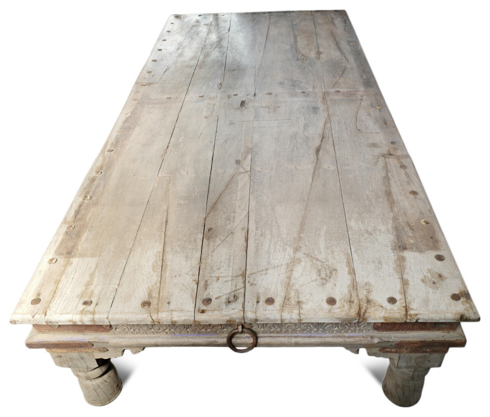 Consigned Vintage Teak Takhat Coffee Table 4