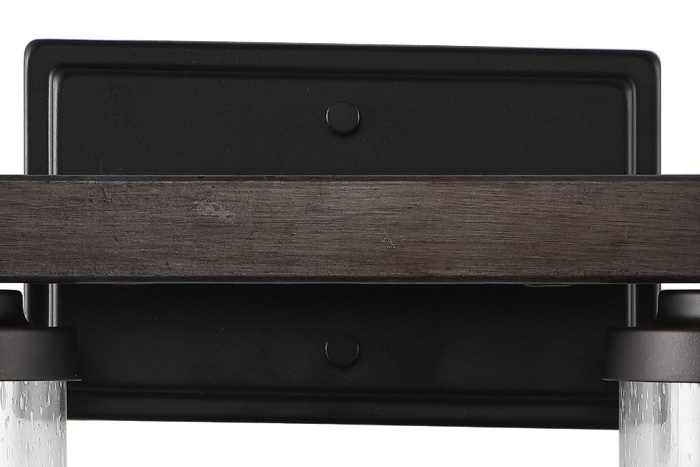Bungalow Iron LED Vanity Light, Oil Rubbed Bronze, 2 Bulb