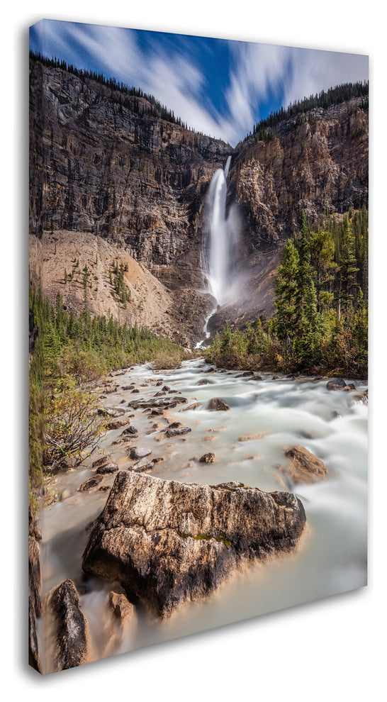 Pierre Leclerc 'Takakkaw Falls' Canvas Art, 32x22