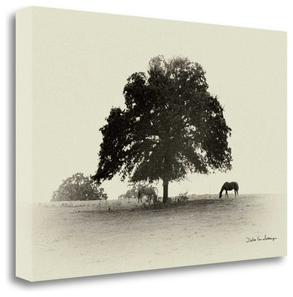 "Horses And Trees I" By Debra Van Swearingen, Giclee on Gallery Wrap Canvas