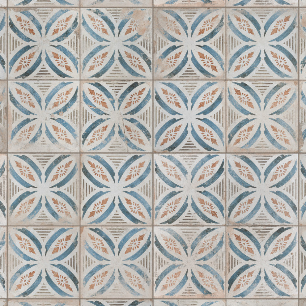 Kings Root Ceramic Floor and Wall Tile, Petal