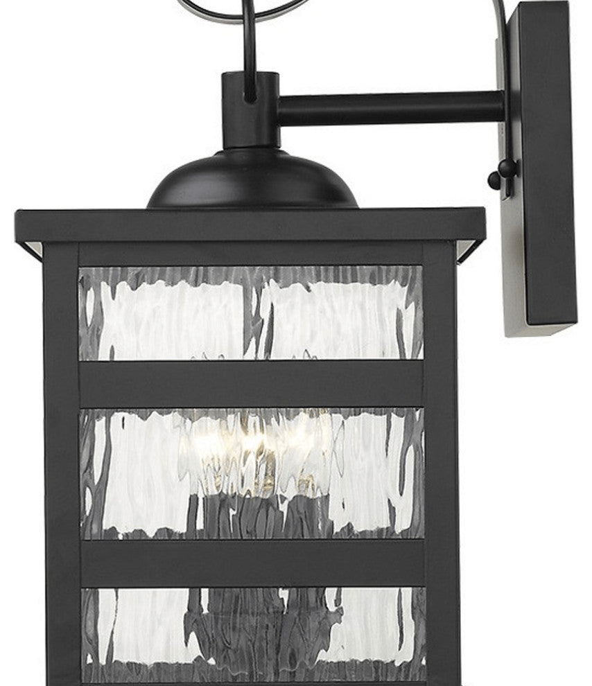 Morris 3-Light Matte Black Wall Light