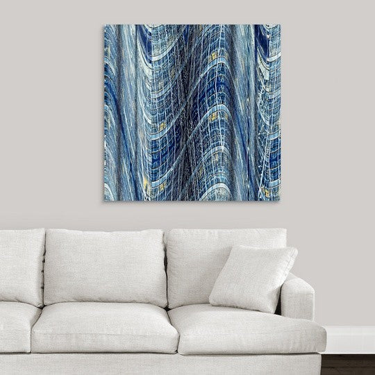 "Windows I" Wrapped Canvas Art Print, 35"x35"x1.5"