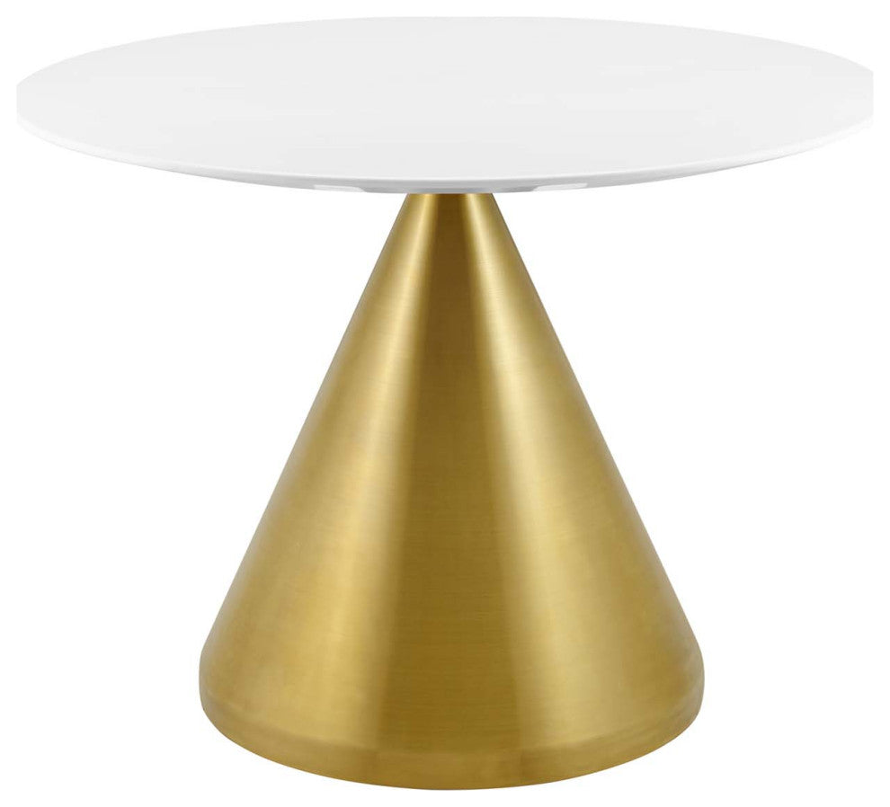 Tupelo 40" Dining Table, Gold White