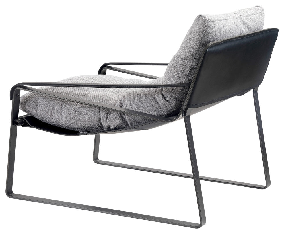 Connor Fabric Club Chair Snowfolds Gray