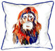 Orangutan Small Indoor/Outdoor Pillow 12x12 - Set of Two
