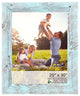 20" x 30" Rustic Farmhouse Light Aqua Blue Wood Frame