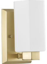 Estrada Collection 1-Light Contemporary Bath and Vanity Light, Brushed Gold