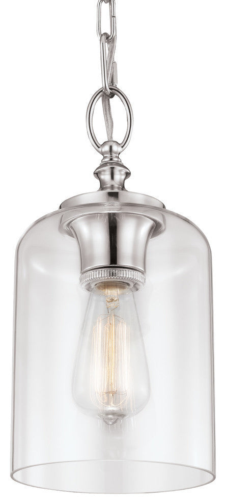 1-Light Hounslow Mini Pendant, Polished Nickel