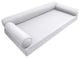 Style6 Queen Pipe Trim Outdoor Mattress Bolster Slip Cover COMPLETE SET AD105