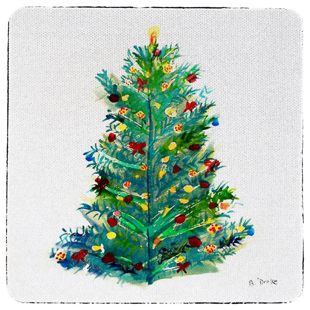 Christmas Tree Coaster - 3 Sets of 4 (12 Total)