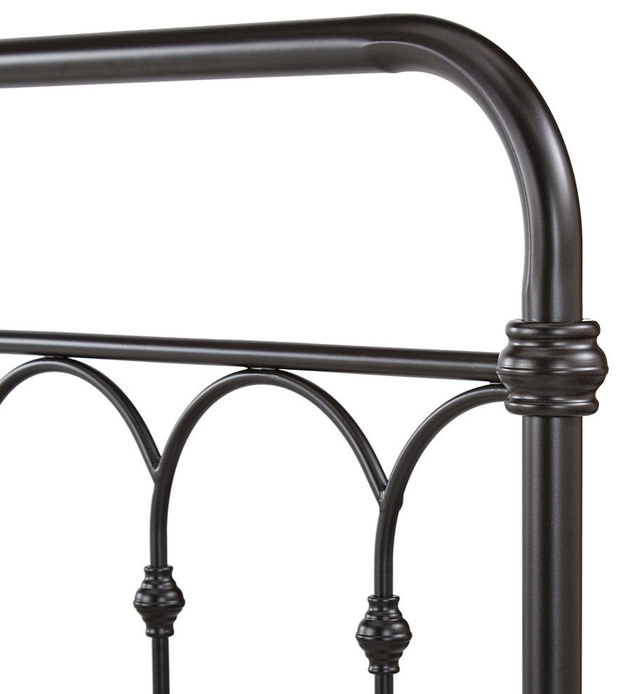 Maverick Rustic Metal Bed, Dark Bronze, King