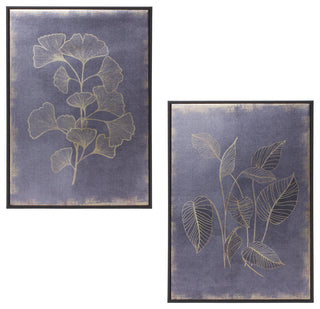 Framed Foliage Print, 2-Piece Set