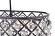 Azha 5-Light Oil Rubbed Bronze Oval Chandelier With Crystal Spheres