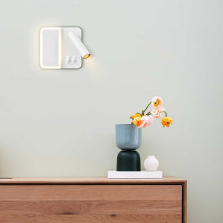 Modern White LED Wall Sconce With Switch,5W 4000K