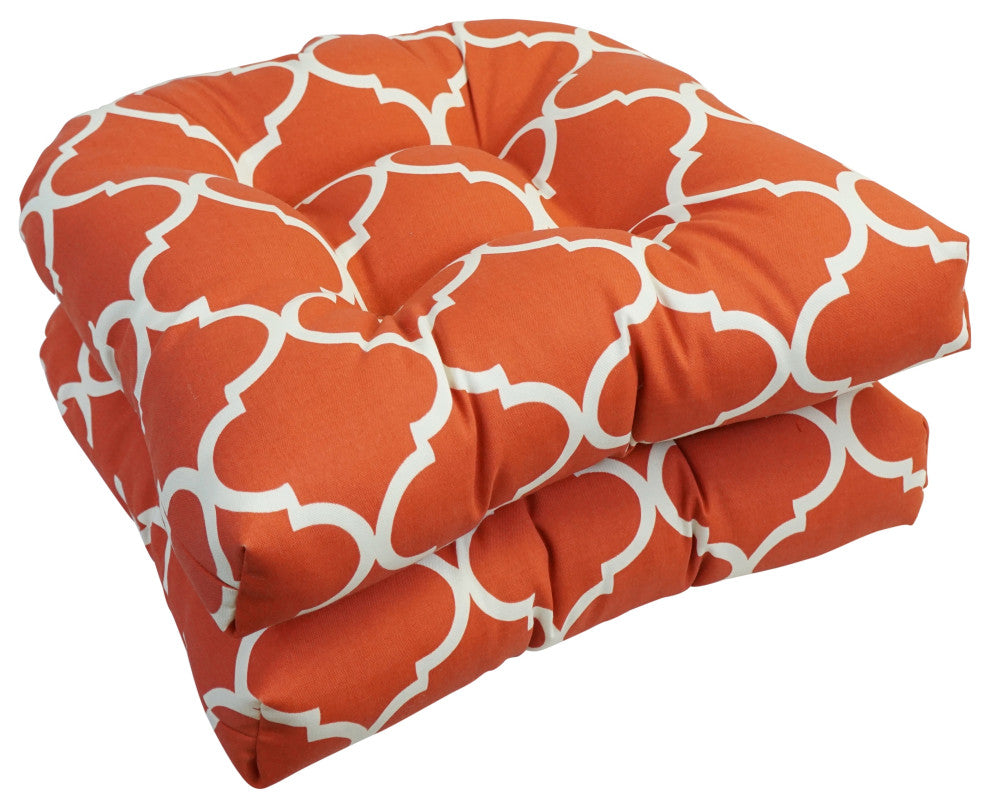 19" U-Shaped Dining Chair Cushions, Set of 2, Landview Mango