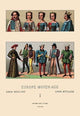 Civil Costumes of the French Nobility, 1364-1461 #2- Fine Art Giclee Print