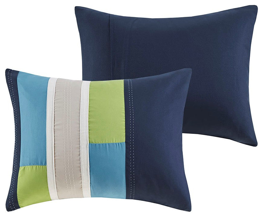 Mi Zone Pipeline Microfiber Printed Comforter Mini Set, Full/Queen