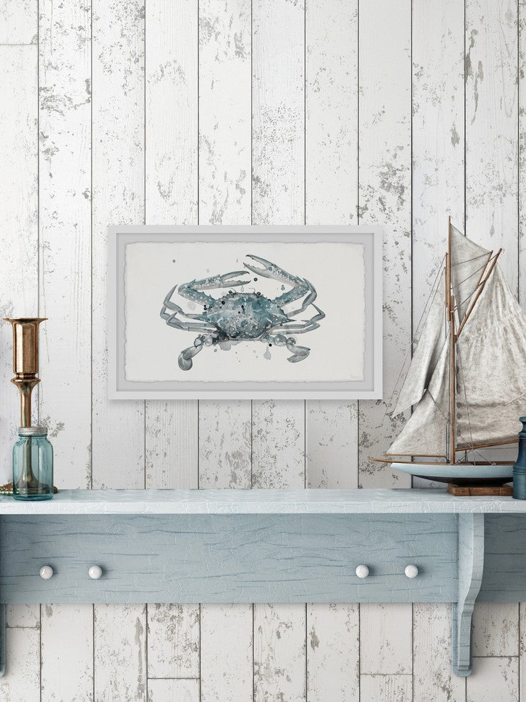 "Crab Madness" Framed Painting Print, 36"x24"