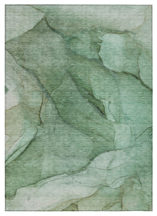 Machine Washable Indoor/Outdoor Chantille ACN607 Green 9' x 12' Rug