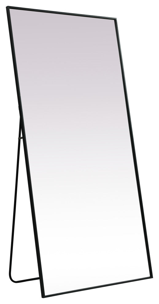 Metal Frame Rectangle Full Length Mirror 36X72 Inch, Black