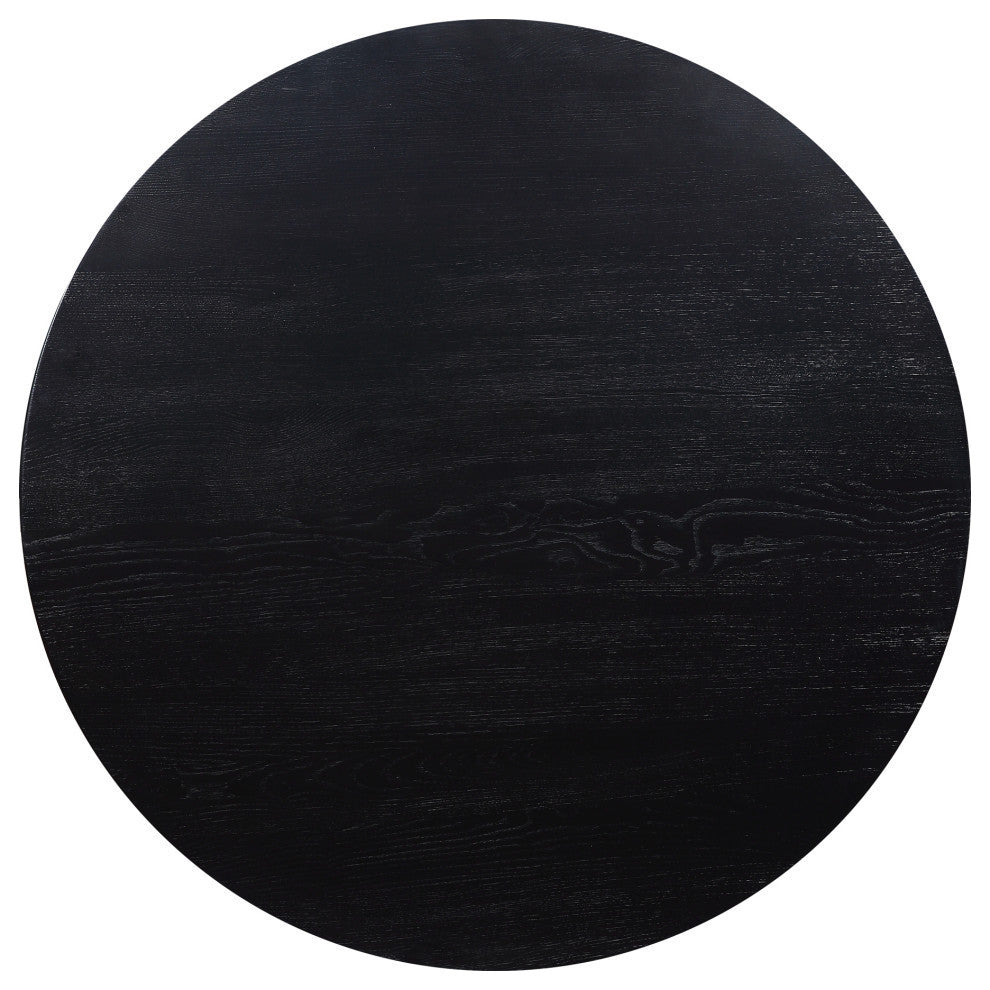Godenza Dining Table Round Black Ash