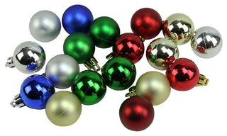 Shatterproof Christmas Ball Ornaments 1.25" 30mm
