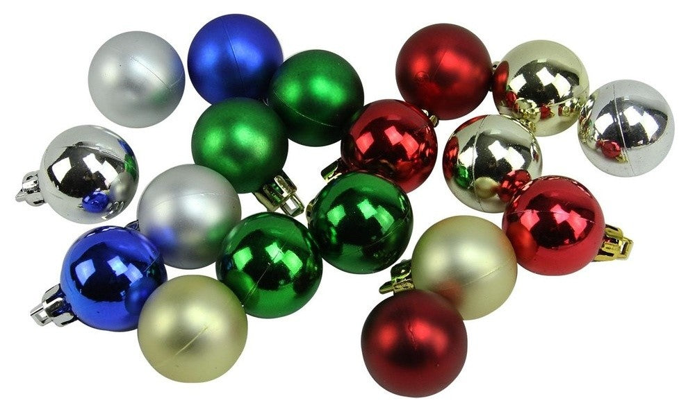 Shatterproof Christmas Ball Ornaments 1.25" 30mm