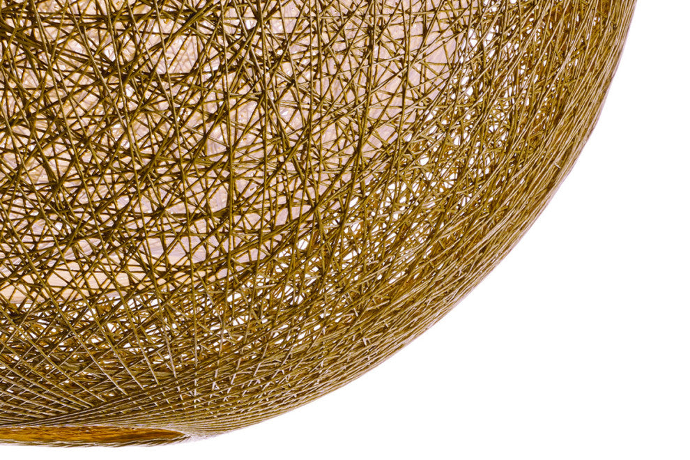 Maxim 14407 Bali 1 Light 24"W Woven String Globe Pendant - Chocolate