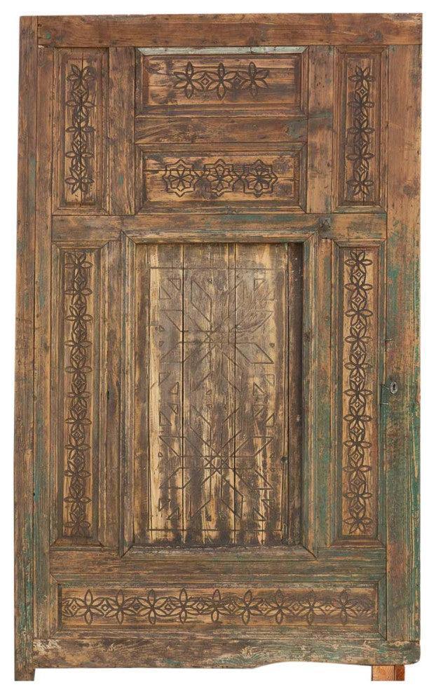 Great 19th Century Carved Moroccan Door