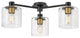 Hinkley Axel 3-Light Large Semi-Flush Mount 4514BK, Black