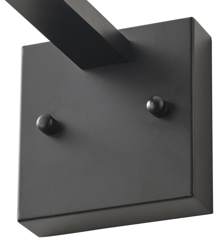 Matte Black LED Dimmable Vanity Light Over Mirror for Bathroom