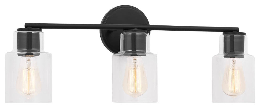 Sayward 3 Light Bath, Midnight Black