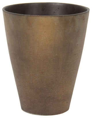 Rustic Limestone Small Vase, Rustic Brown