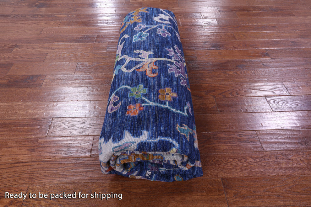 10' Square Turkish Oushak Handmade Wool Rug - Q13545