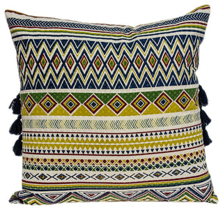 Parkland Collection Irisa Bohemian Multicolor Pillow Cover With Poly Insert