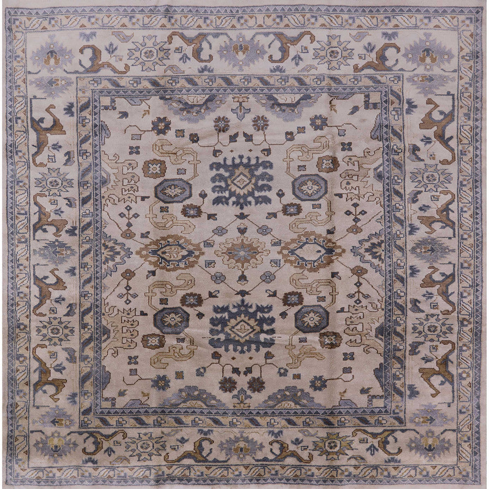 Ahgly Company Indoor Square Mid-Century Modern Area Rugs, 6' Square